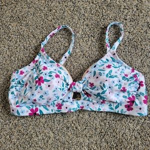 Kona Sol Women's Halter Bikini Top - Floral Medium